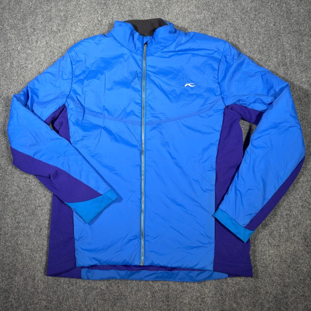 KJUS FRX 3D Map Jacket Mens XL 56 Blue Polartec MS15-714